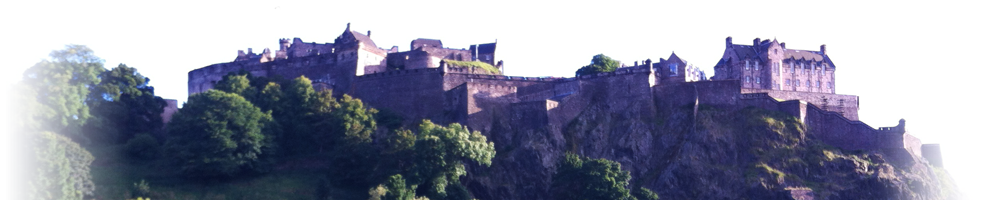 The craggy side of Edinburgh Castle